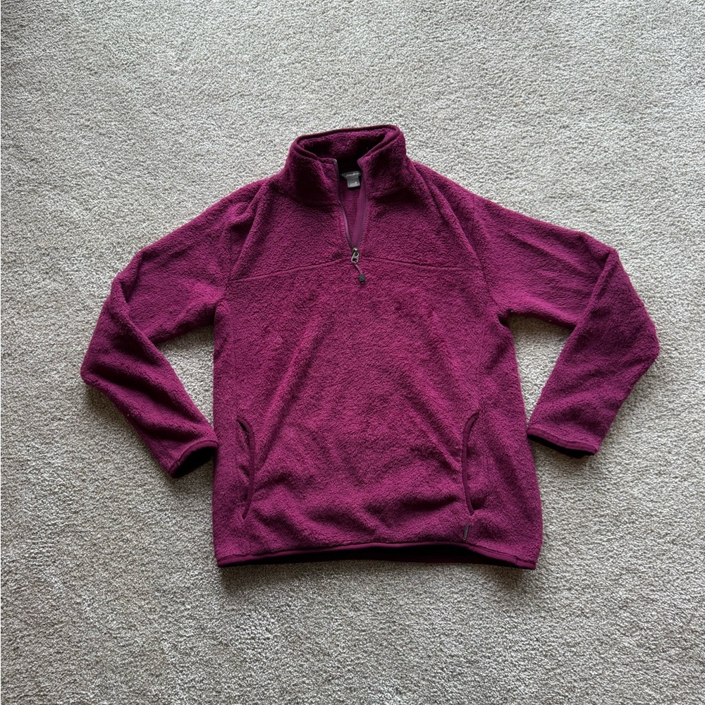 Eddie Bauer Women’s Magenta Quarter-Zip Sweater